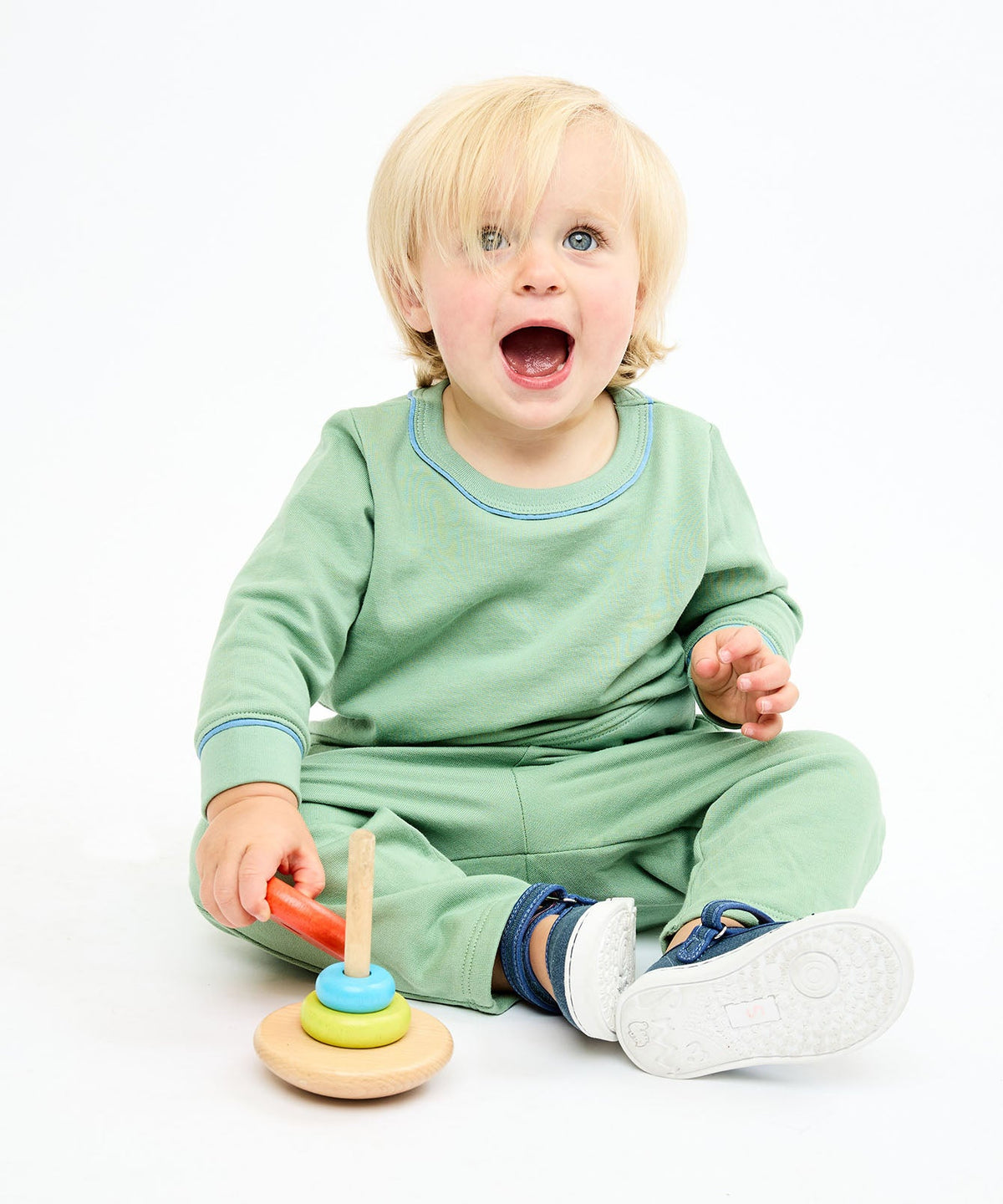 Remy Baby Sweatshirt in Basil