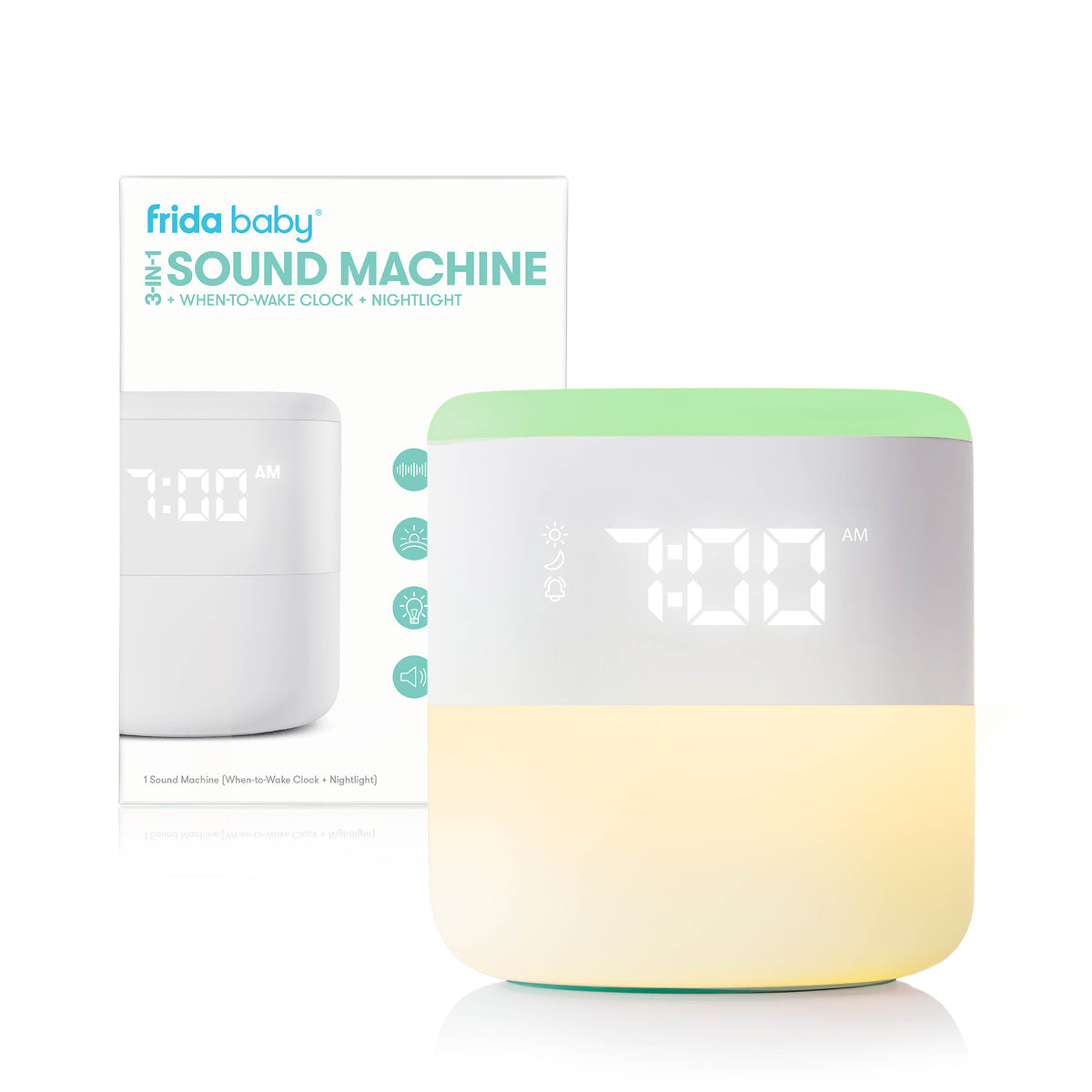 3-in-1 Sound Machine + When-To-Wake Clock + Nightlight