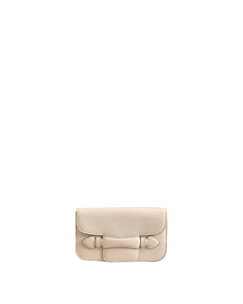 Romy Clutch in Ivory