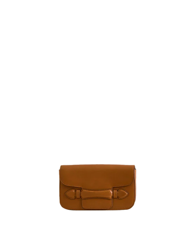 Romy Clutch in Vacchetta Luggage