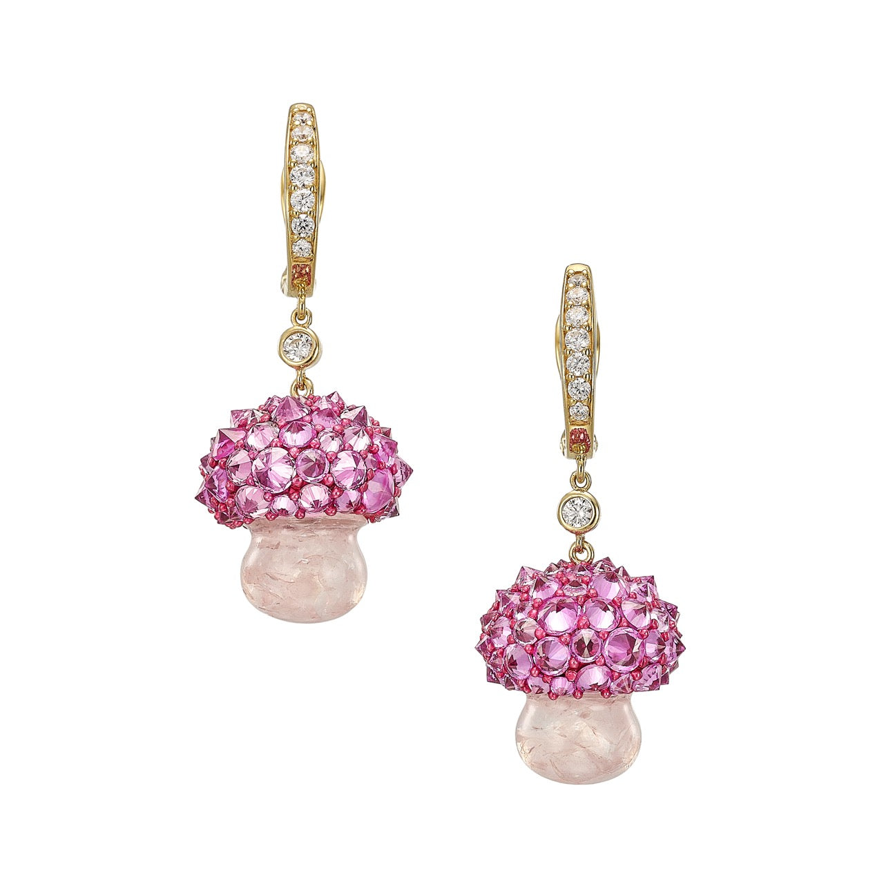 Rose Quartz Virosa Earrings