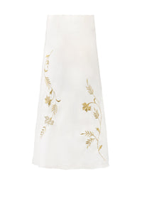 Lily Skirt - Ivory & Gold Rosewater House 