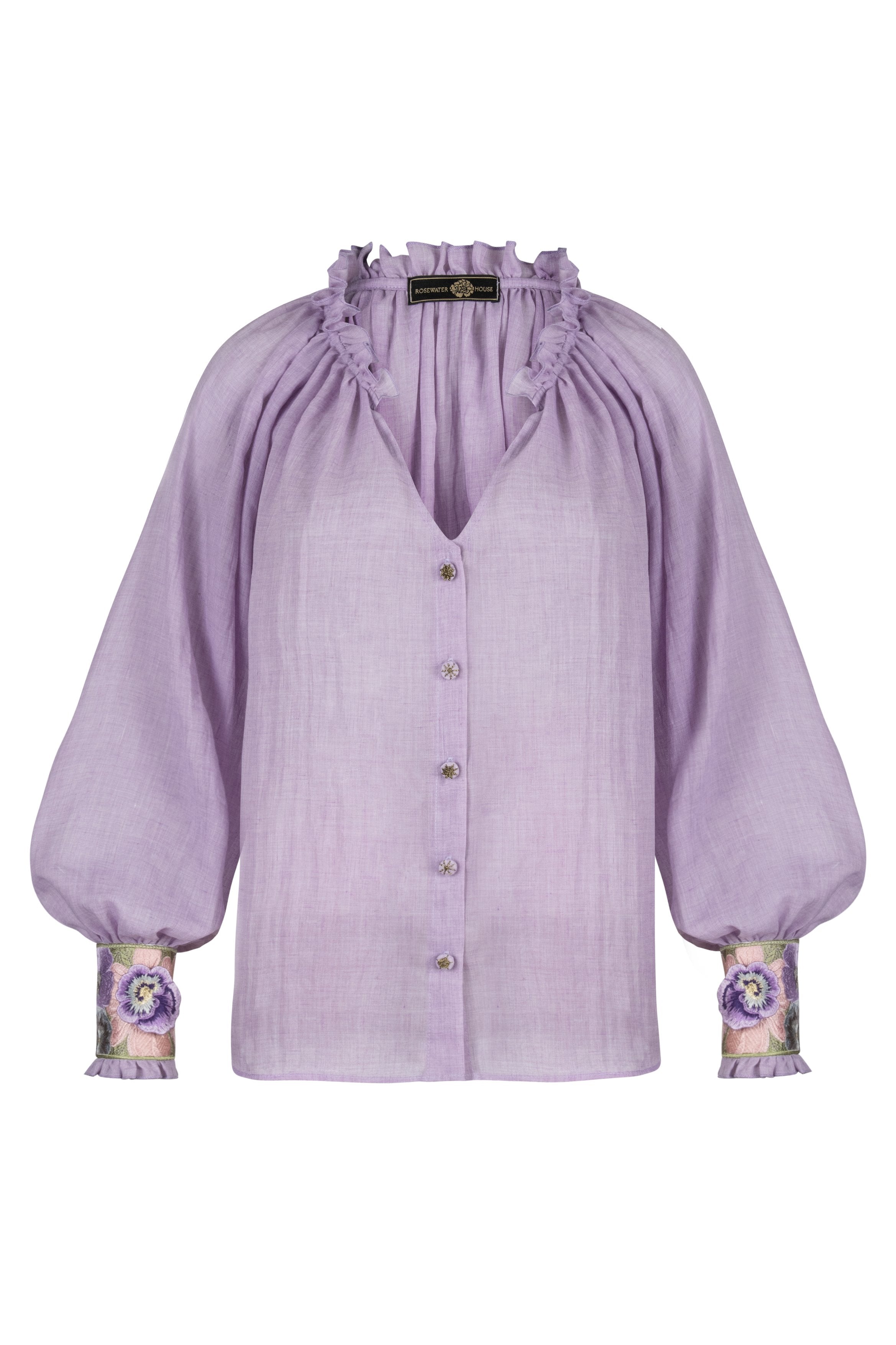 Pansy Blouse - Lilac Rosewater House