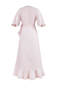 Gol Wrap Dress - Pink Dresses - Formal Rosewater House