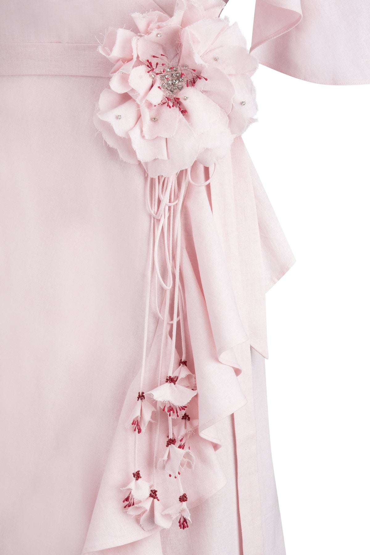 Gol Wrap Dress - Pink Dresses - Formal Rosewater House