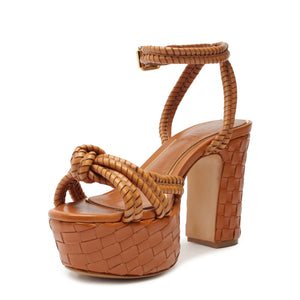 Kareena Woven Platform in Honey Peach