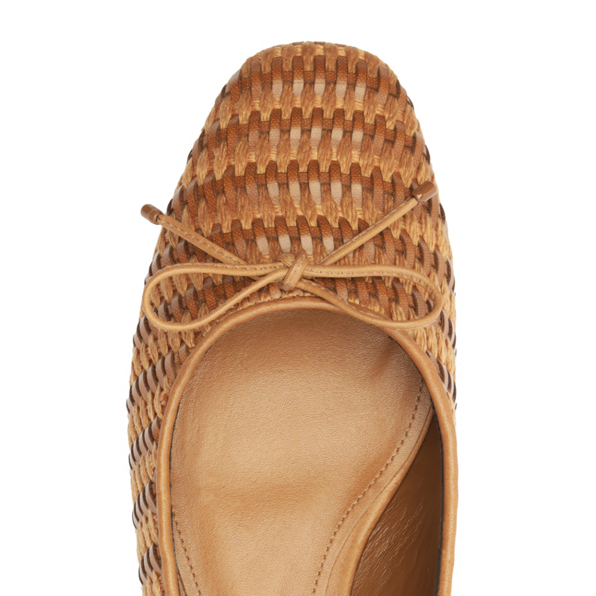 Arissa Straw Flat in Brown