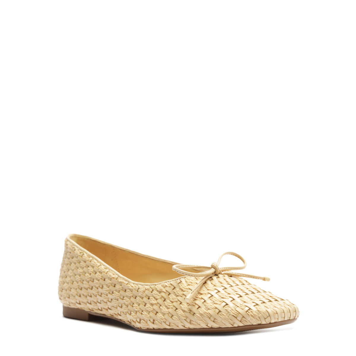 Arissa Straw Flat in Pearl