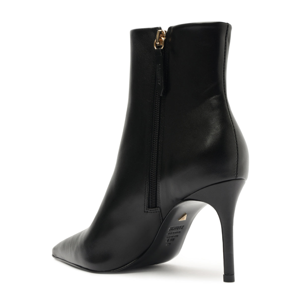 Mikki Leather Bootie in Black