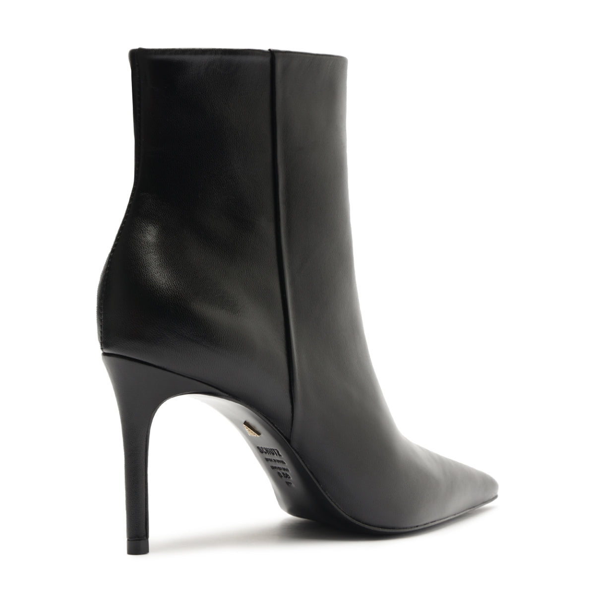 Mikki Leather Bootie in Black