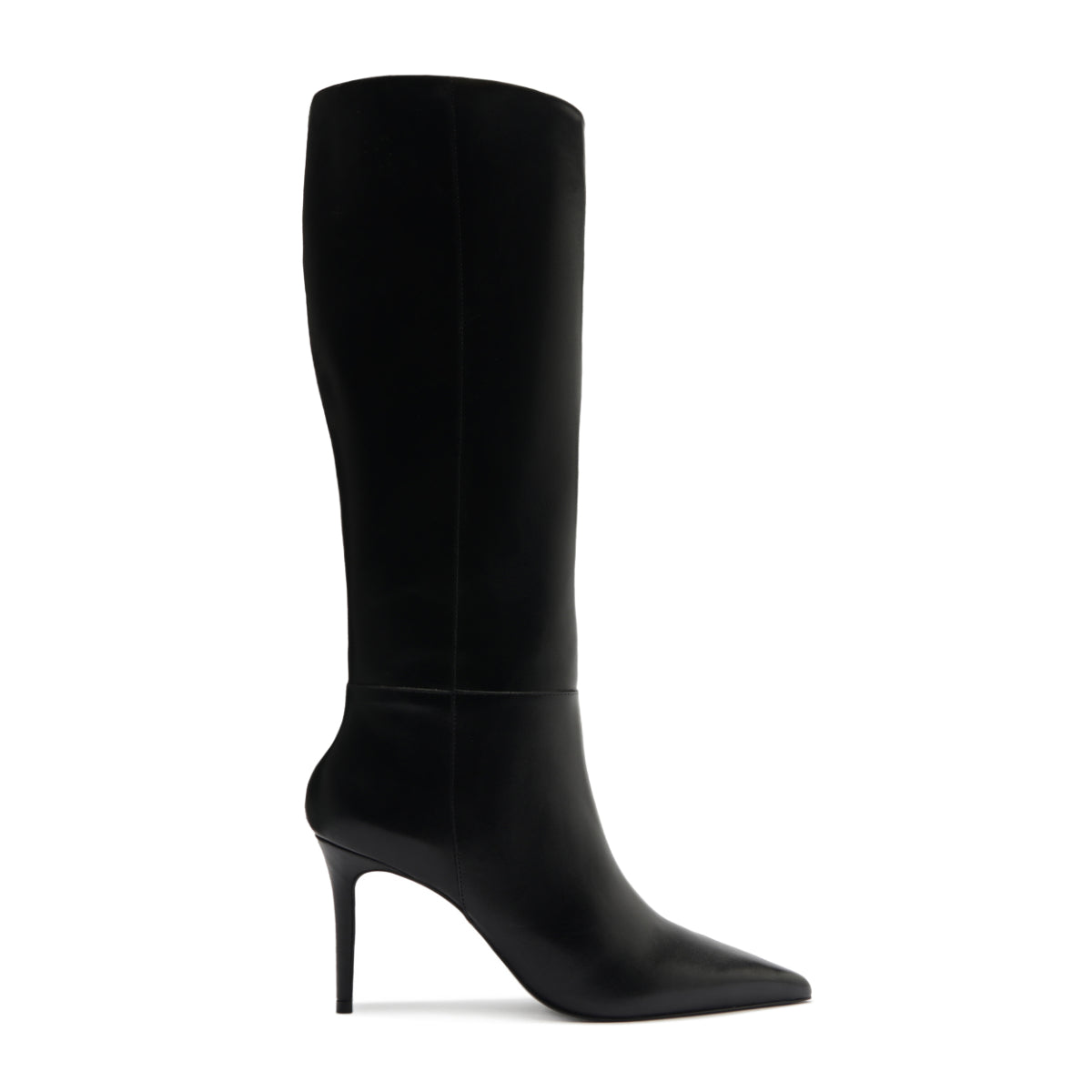 Mikki Up Leather Boot in Black