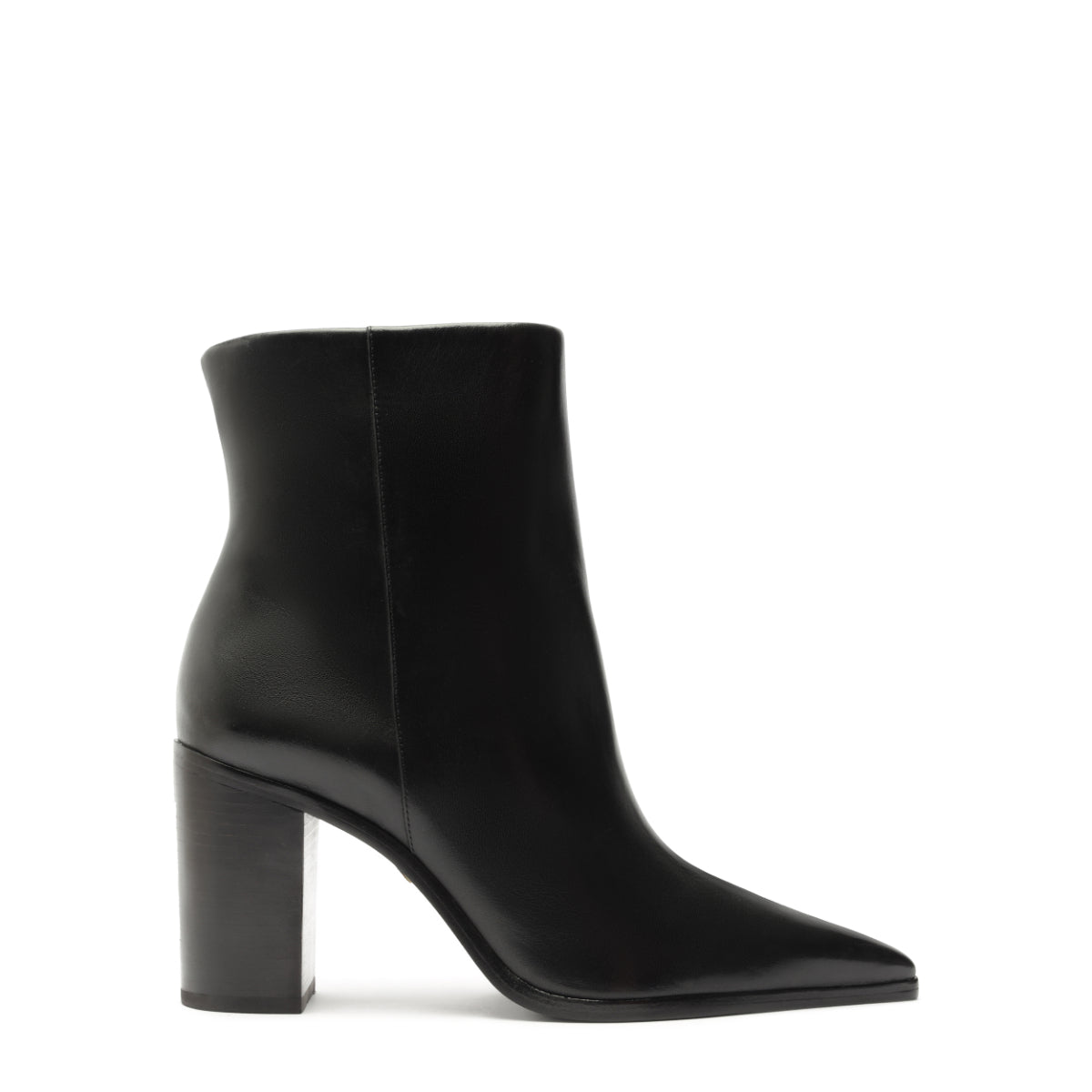 Mikki Block Leather Boot in Black