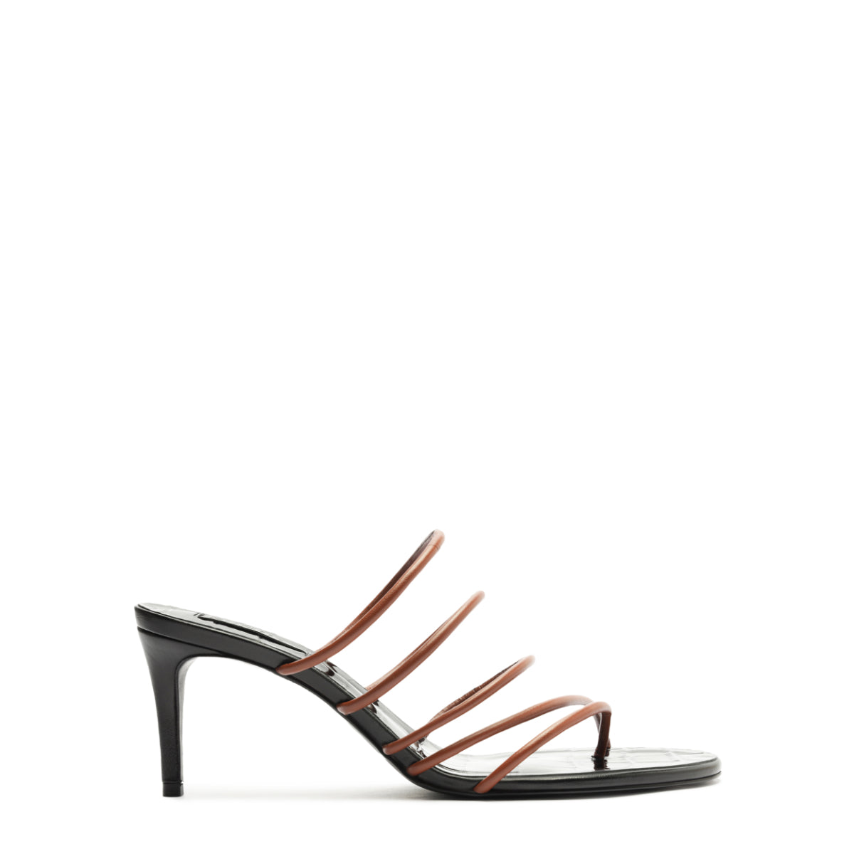 Malta Mule Leather Sandal in Brown