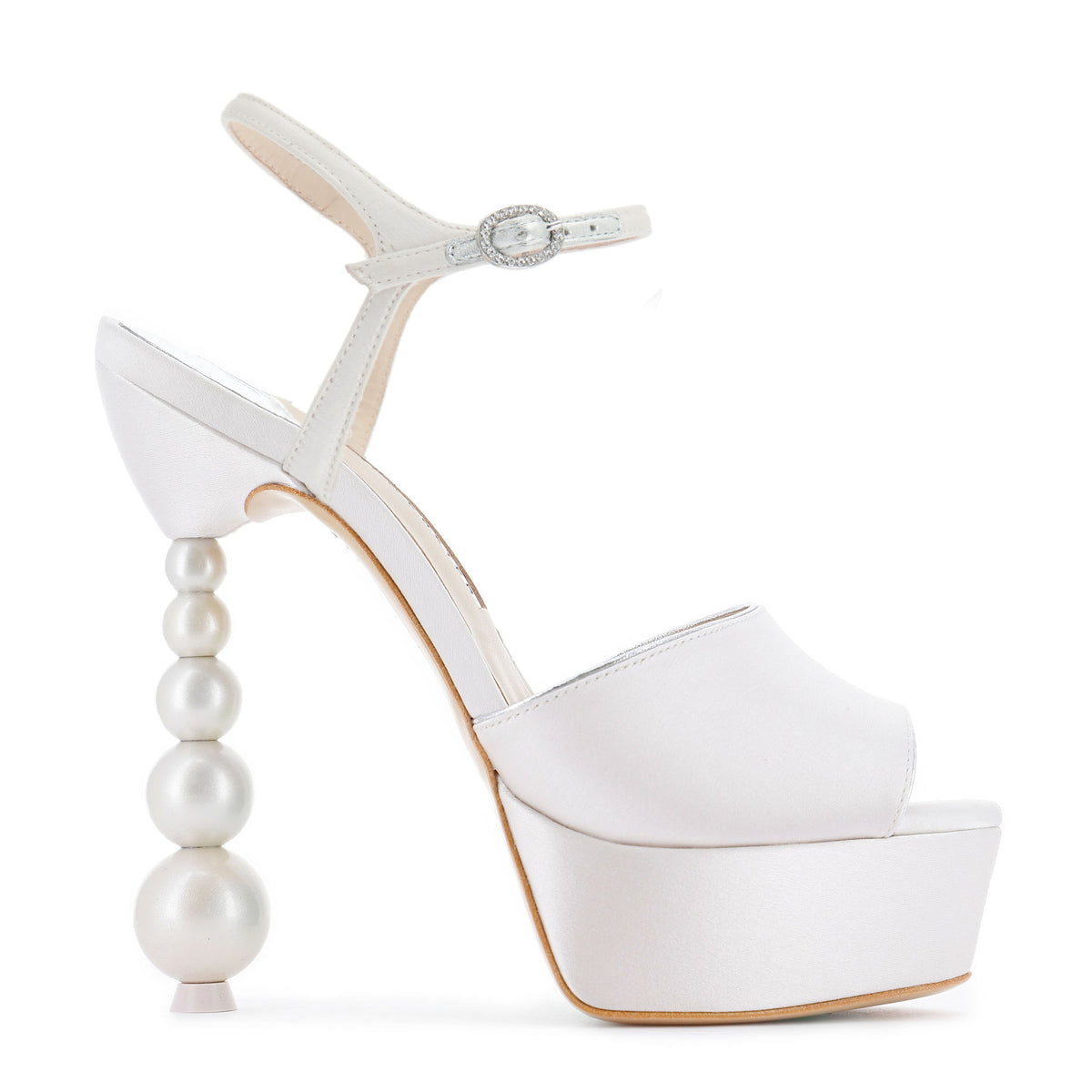 Natalia Perla Sandal in Ivory & Pearl