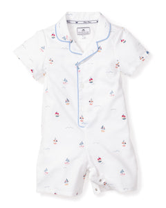 Baby’s Twill Summer Romper in Bateau