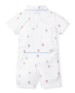 Baby’s Twill Summer Romper in Bateau