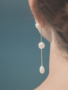Selene Earrings in White