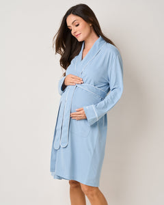 The Cozy Maternity Set in Periwinkle