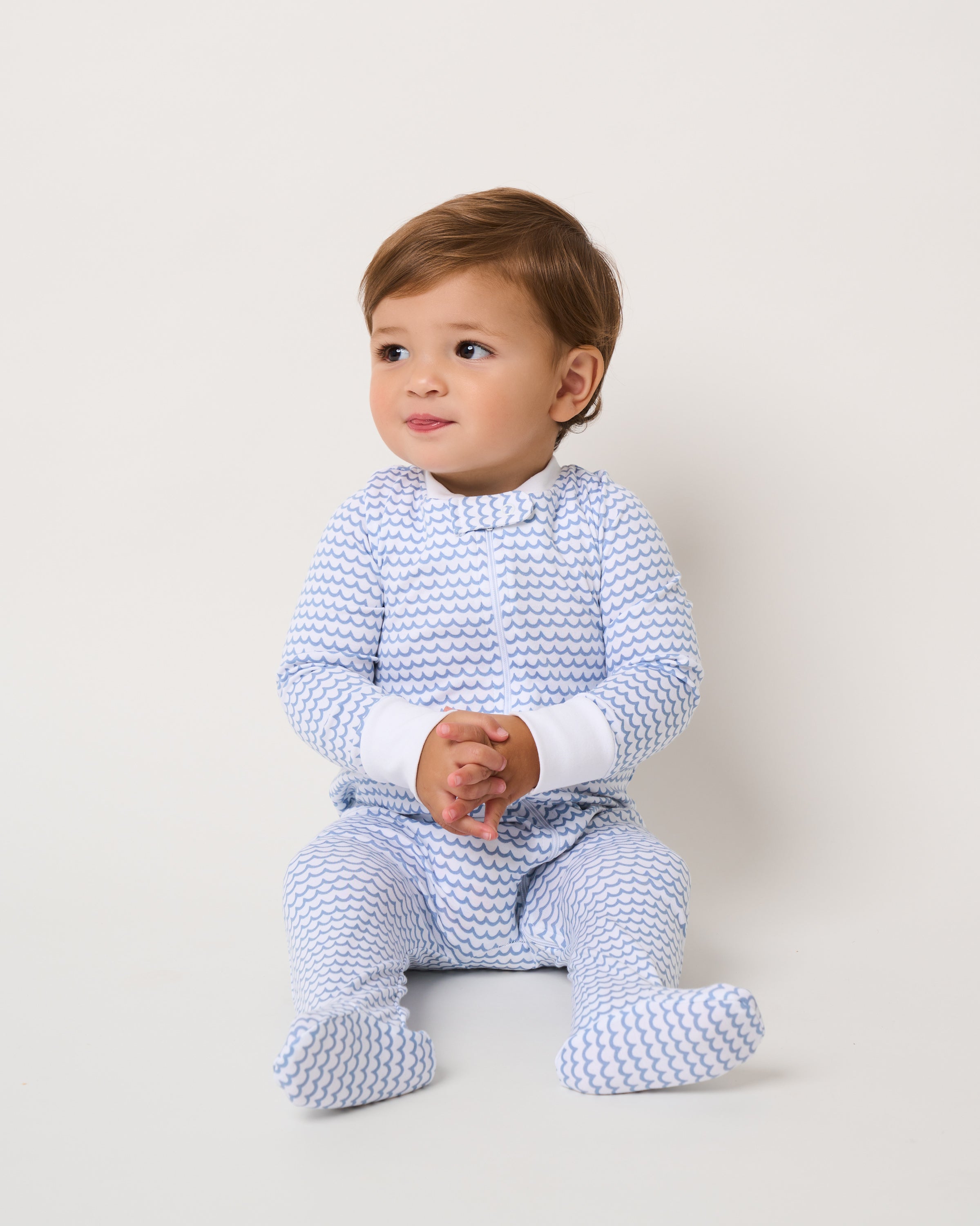 Baby’s Pima Snug Fit Romper in La Mer