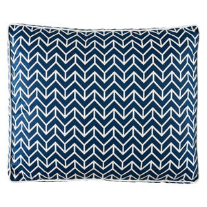 Chevron Dog Bed in Navy