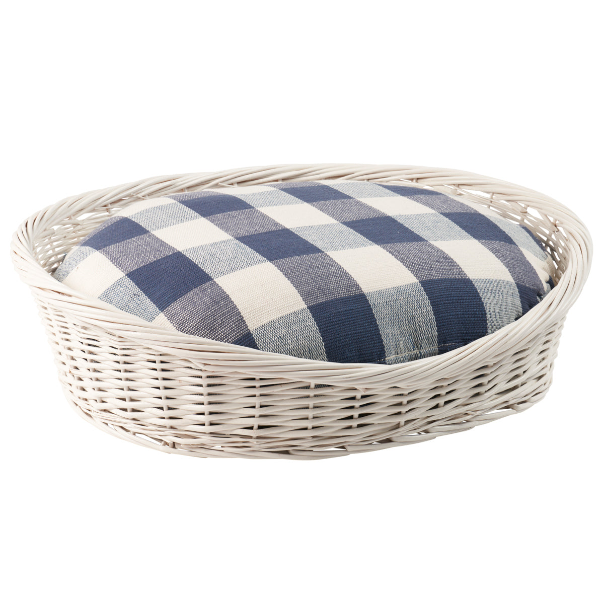 Barnes Blue Check Dog Bed