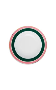 Soup Plates in Rainbow Verde Bosco Dark Green, Set of 2