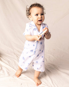 Baby’s Twill Summer Romper in Suffolk Seashells