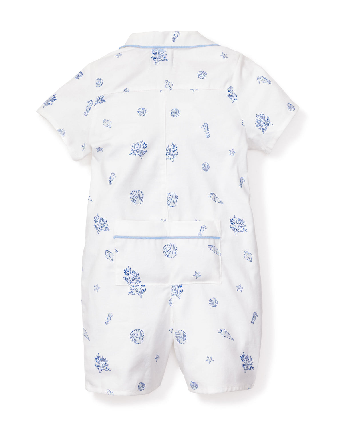 Baby’s Twill Summer Romper in Suffolk Seashells