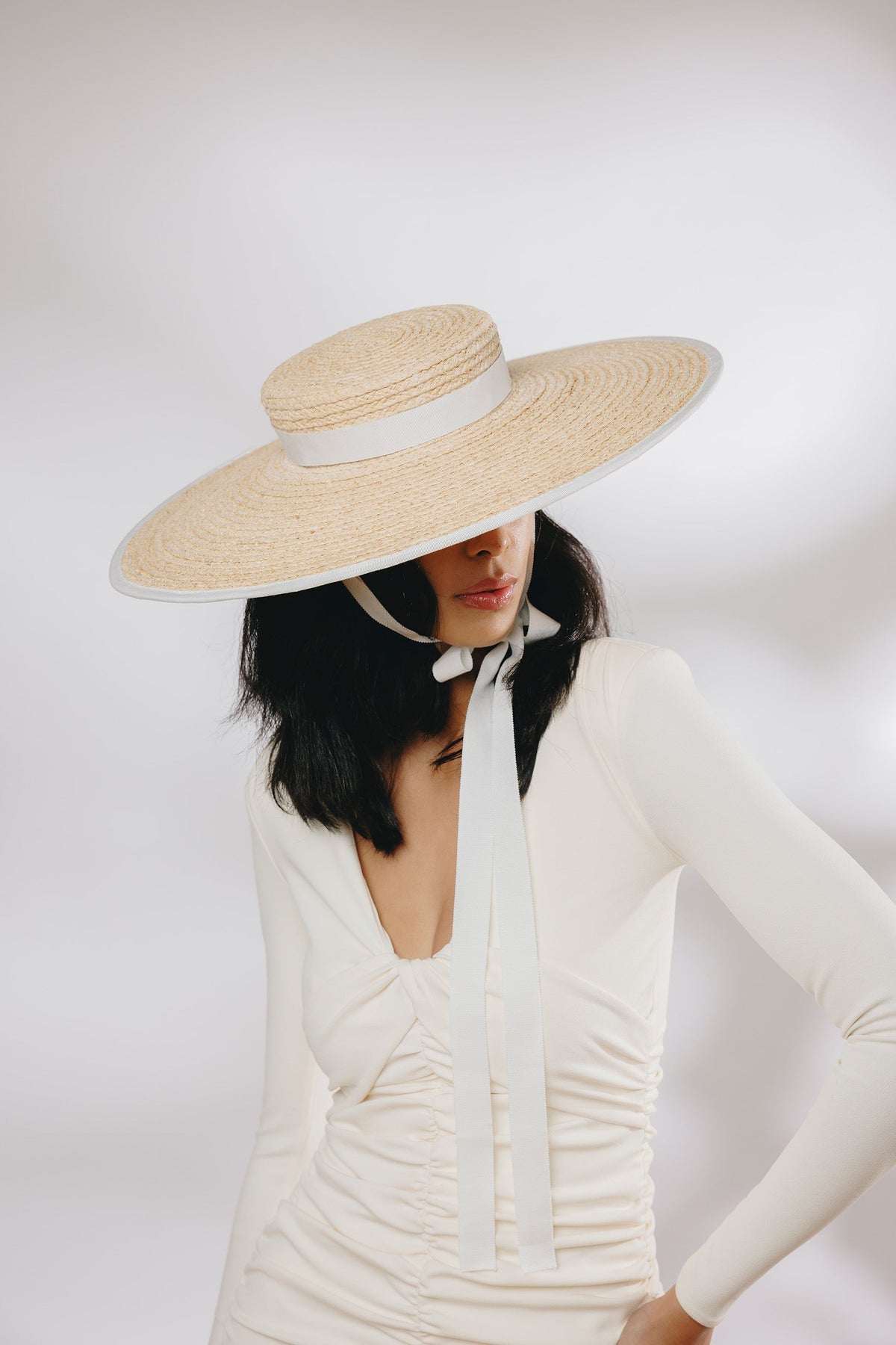 Claiborne Hat in Natural & Ivory