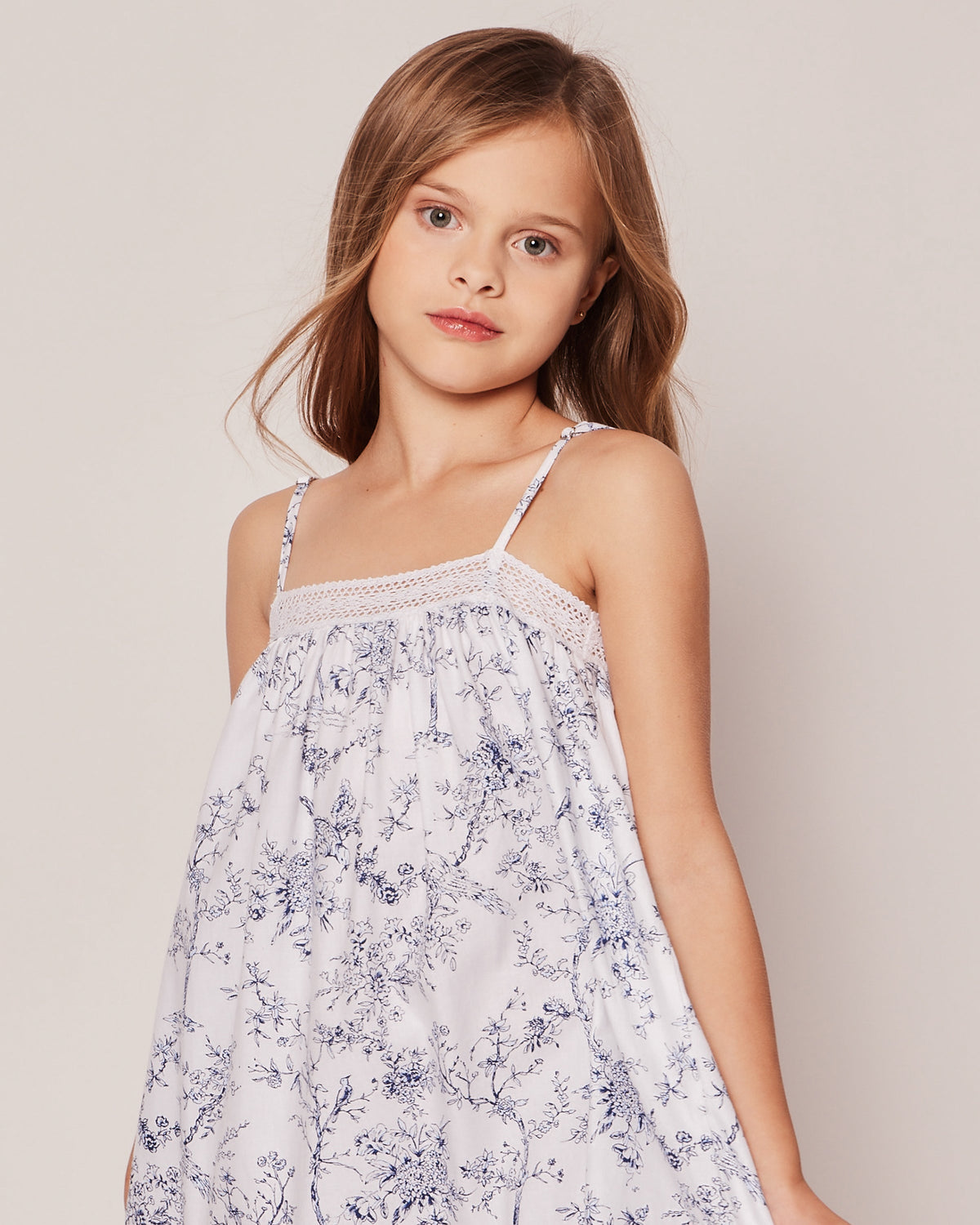 Girl’s Twill Lily Nightgown in Timeless Toile