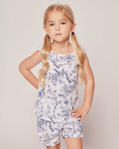 Girl’s Twill Amelie Short Set in Timeless Toile