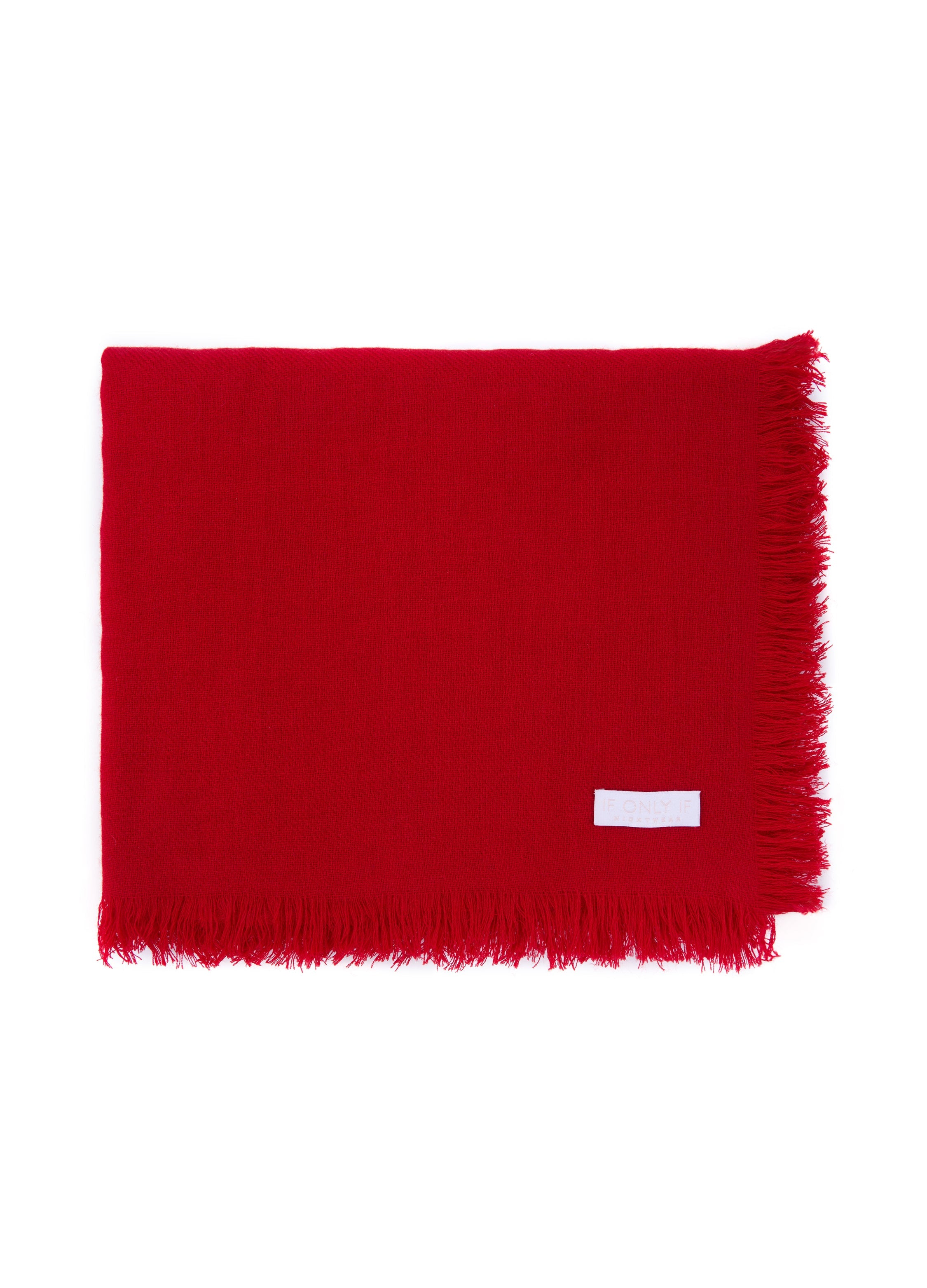 Lightweight Cashmere Shawl in Cherry Red