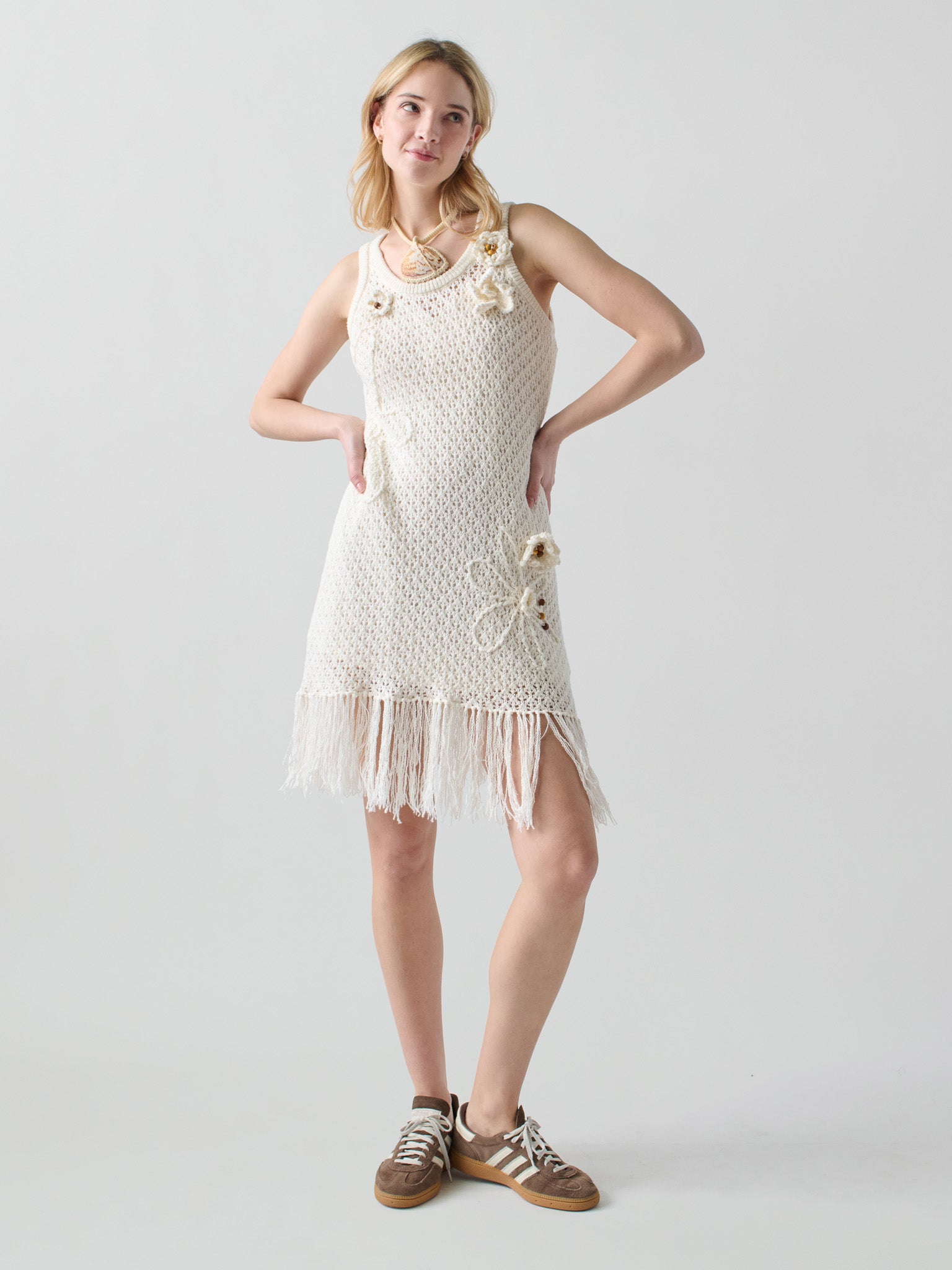 Karla Dress RTW LINGUA FRANCA NYC Cream XS