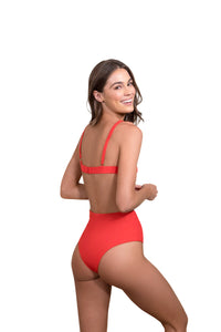 Stella High Waisted in Red