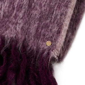 Plum Brushed Alpaca Blanket - 55" x 90" Blanket St. Frank 