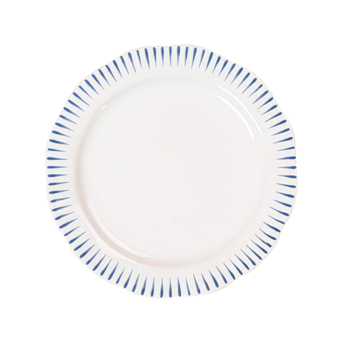 Sitio Stripe Dessert/Salad Plate in Delft Blue