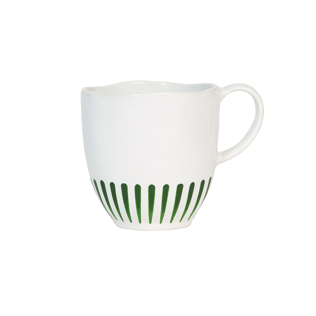 Sitio Stripe Mug in Basil