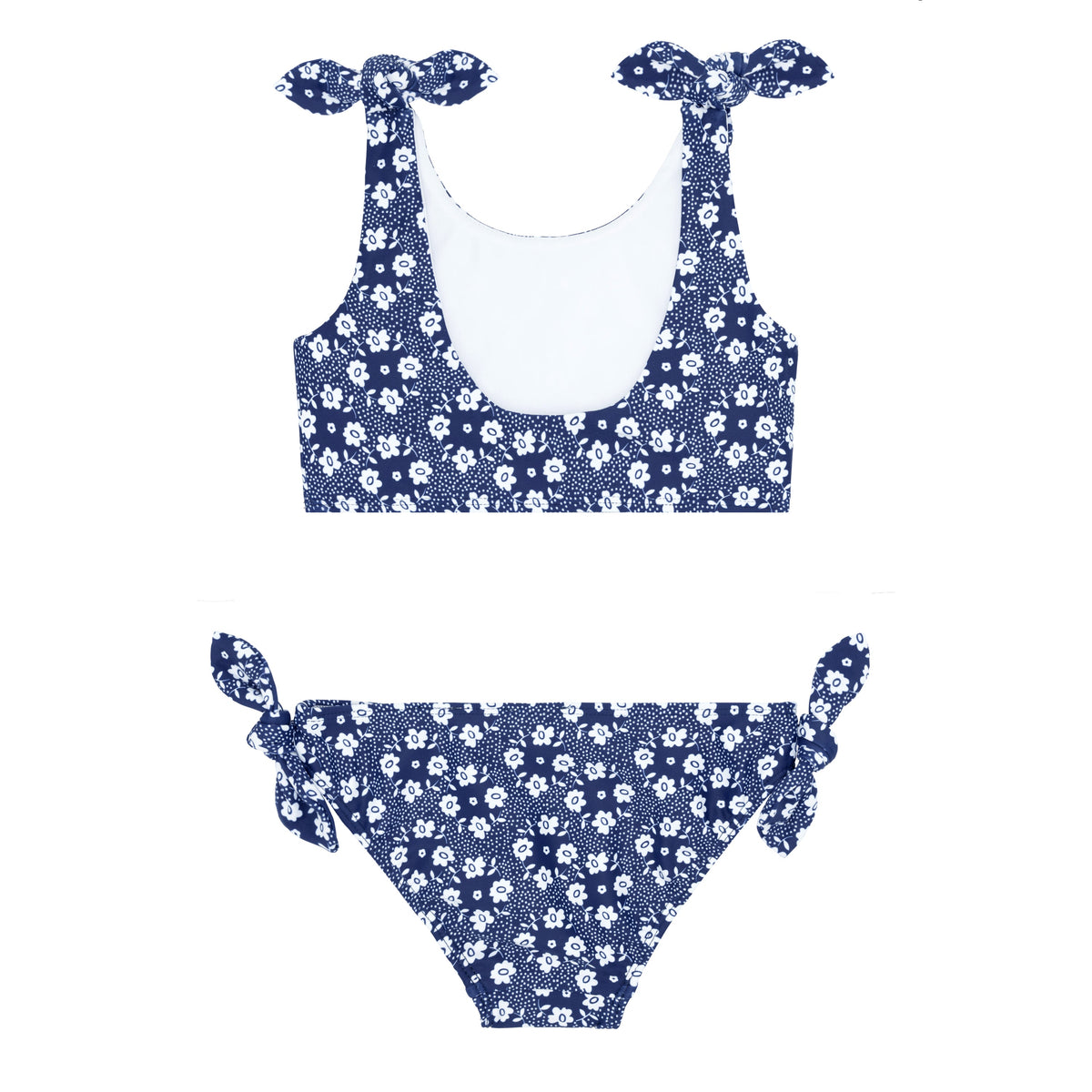 Girls Ditch Plains Daisy Tie-Knot Bikini