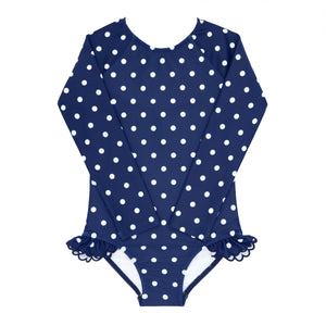 Girls Atlantic Dot Rashguard One Piece