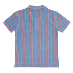 Boys Maritime Stripe French Terry Polo