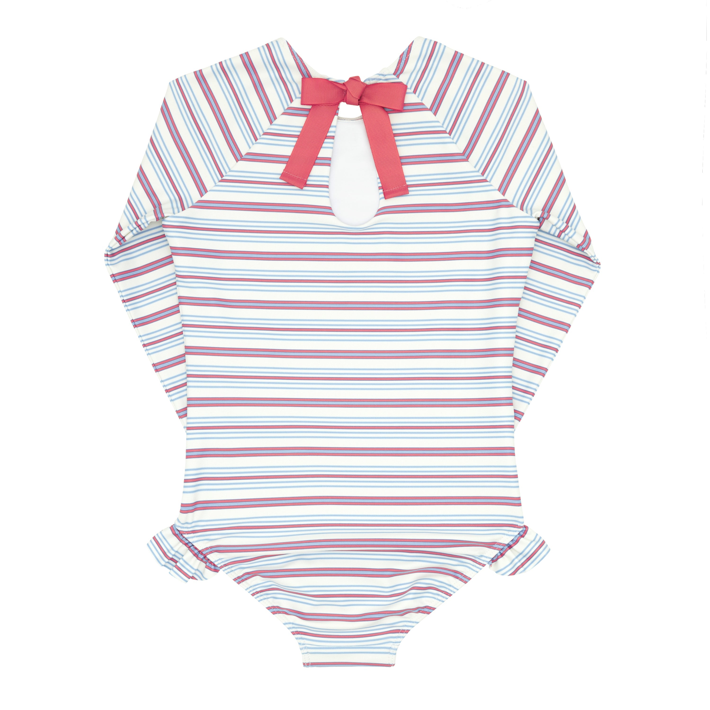 Girls Vintage Stripe Rashguard One Piece