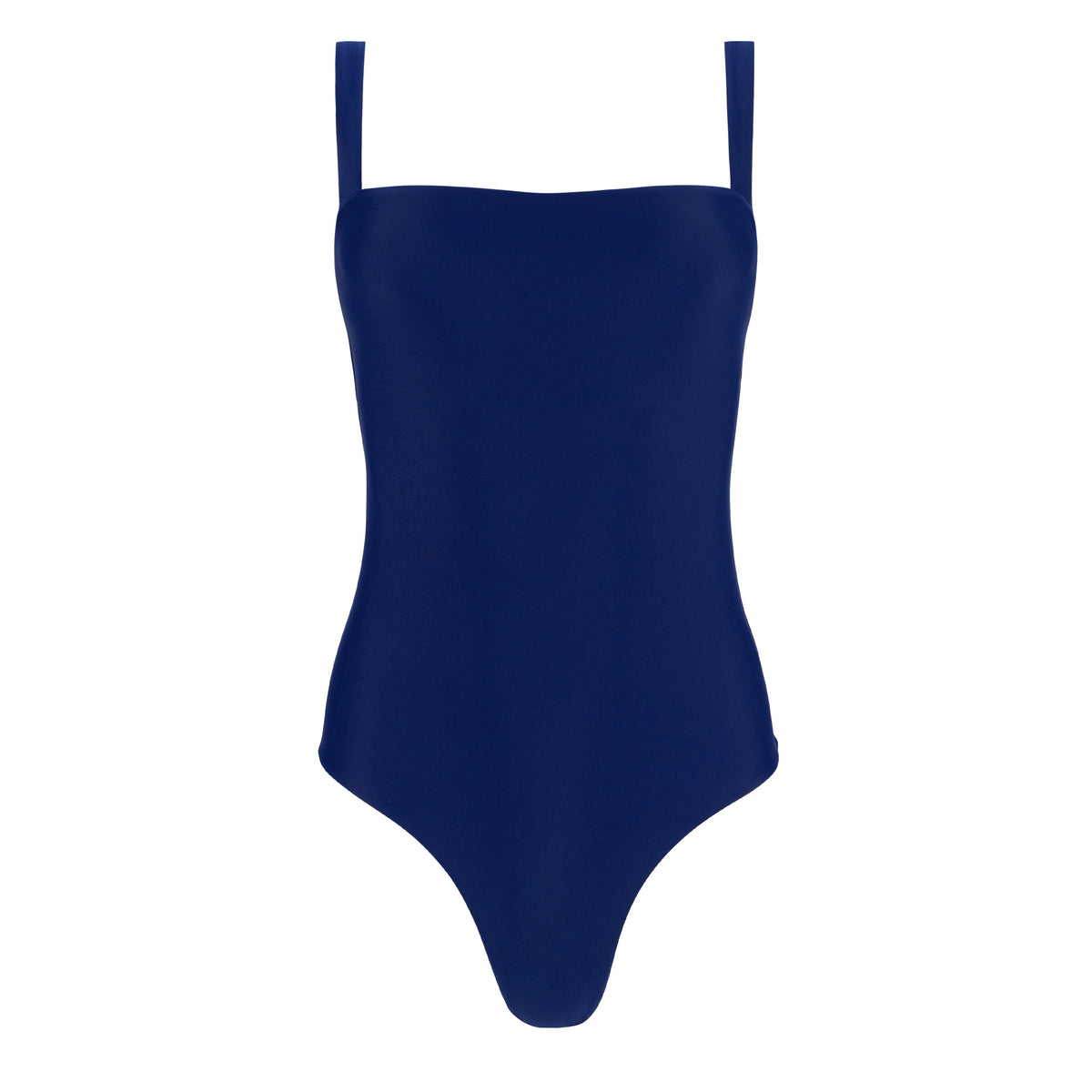 Women's Navy Low Back Simple One Piece