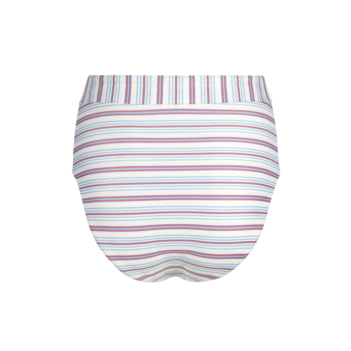 Women's Vintage Stripe High Waist Bikini Bottom