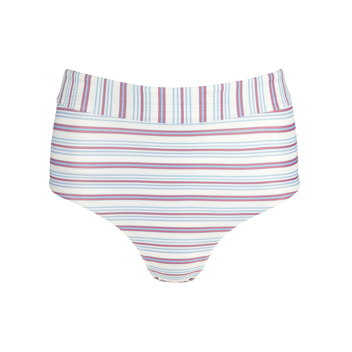 Women's Vintage Stripe High Waist Bikini Bottom