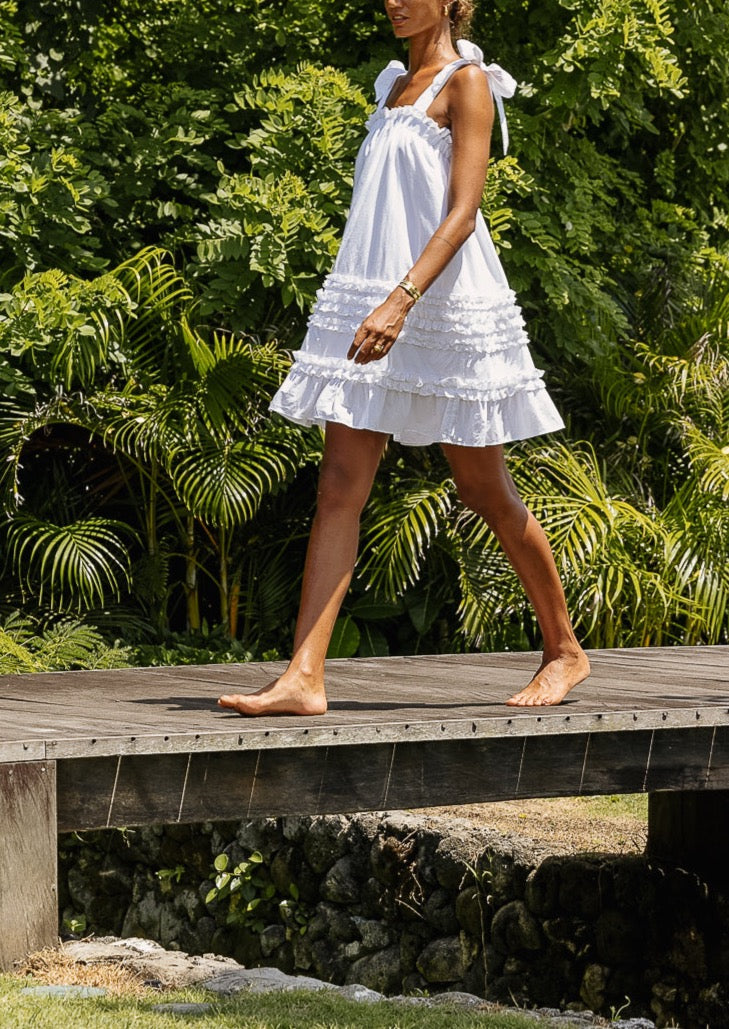 Kari Mini Dress in White