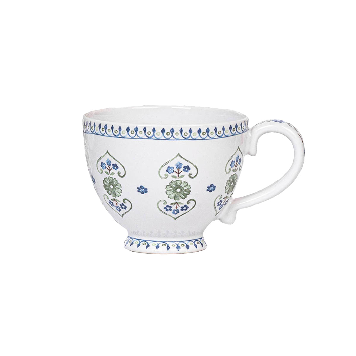 Villa Seville Breakfast Cup in Chambray