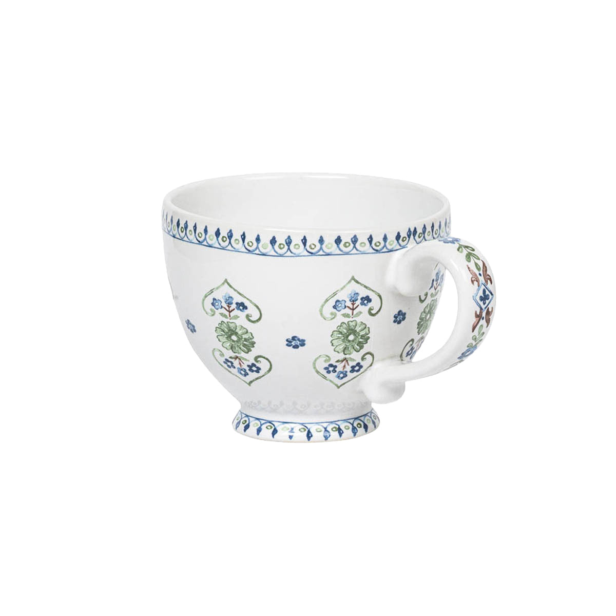 Villa Seville Breakfast Cup in Chambray