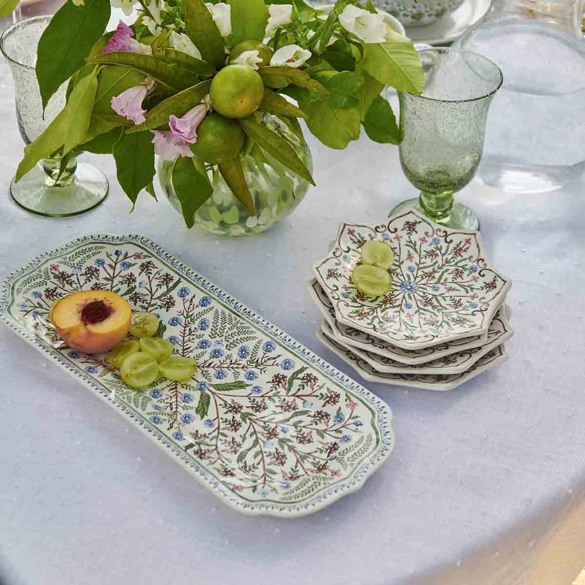 Villa Seville 15” Hostess Tray in Chambray