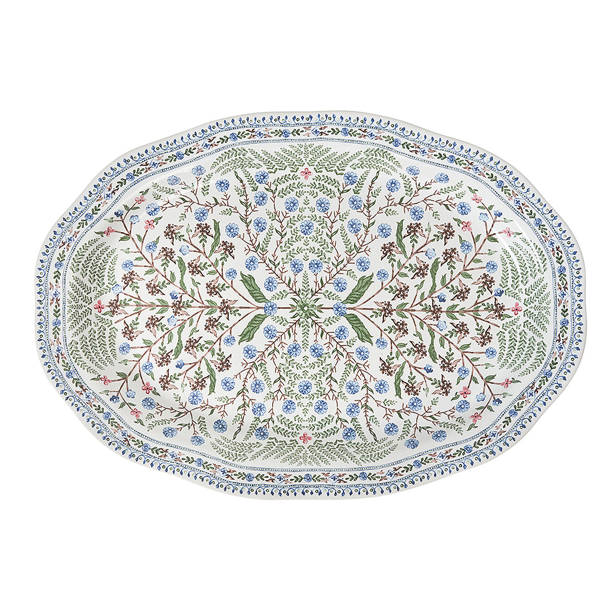 Villa Seville 17" Platter in Chambray