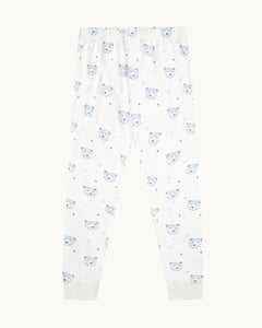 Bear Print Pajama in Child Blue